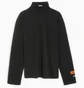 Світшот чоловічий Heron Preston Hpny Embroidered Rollneck Sweater Black HMAB027C99JER0021001