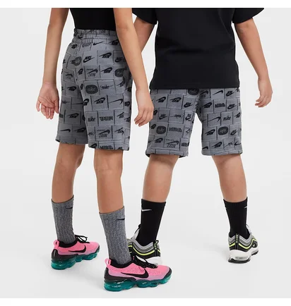 Шорты детские Nike K Ns Club Ft Short Aop Grey FN8743-084