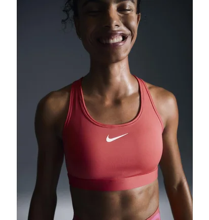 Топ жіночий Nike Swoosh Medium Support Pink DX6821-629