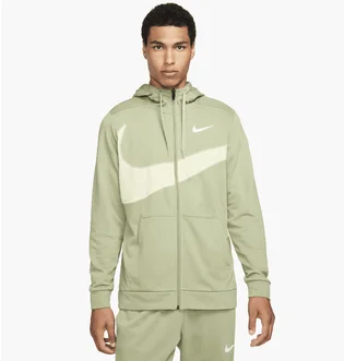 Толстовка мужская Nike Df Flc Hd Fz Energ Green FB8575-386