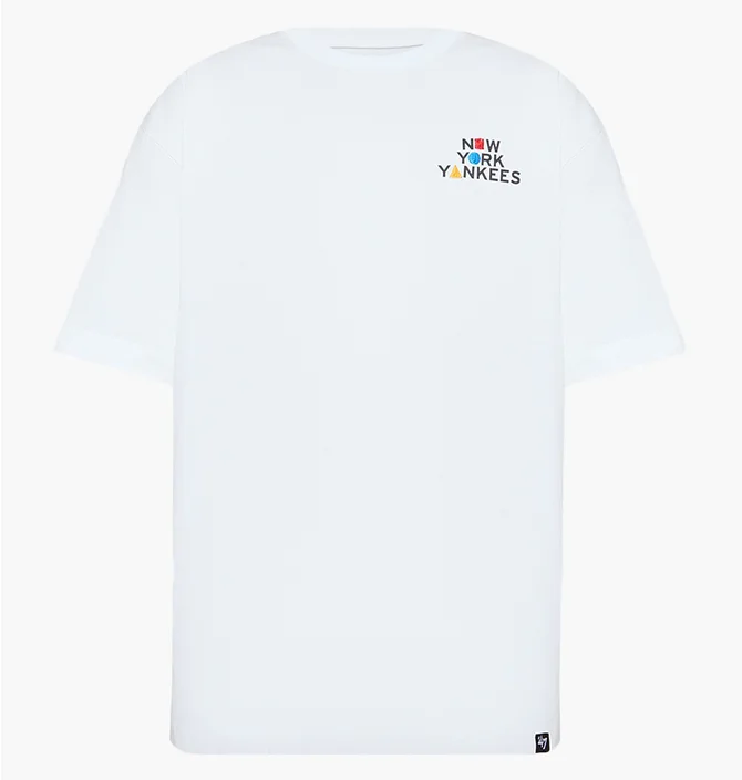 Футболка унисекс 47 Brand New York Yankees Primary Purpo White 646061WW-FS