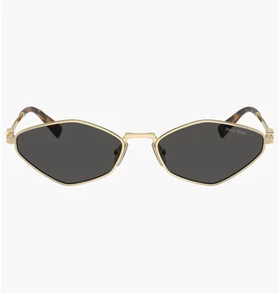 Солнцезащитные очки женские MIU MIU Grey/Gold 56ZS-ZVN5SO-56