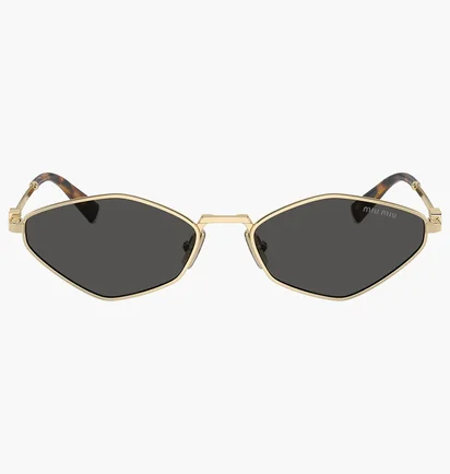 Солнцезащитные очки женские MIU MIU Grey/Gold 56ZS-ZVN5SO-56