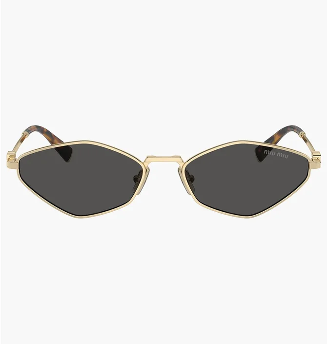 Солнцезащитные очки женские MIU MIU Grey/Gold 56ZS-ZVN5SO-56