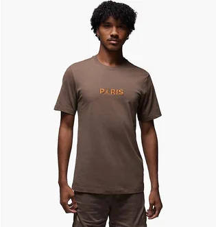 Футболка мужская Air Jordan Psg Ss Wordmark Tee Brown DZ2940-274