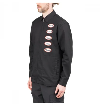 Куртка унисекс Pleasures Power Gas Station Jacket Black P21SP025-BLACK