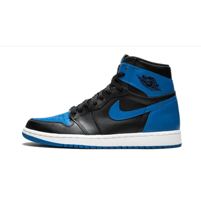Кросівки чоловічі Air Jordan 1 Retro High Og Black/Blue 555088-007