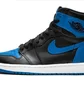 Кросівки чоловічі Air Jordan 1 Retro High Og Black/Blue 555088-007