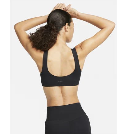 Топ женский Nike Alate All U Light-Support Lightly Lined U-Neck Sports Bra Black DV9855-010