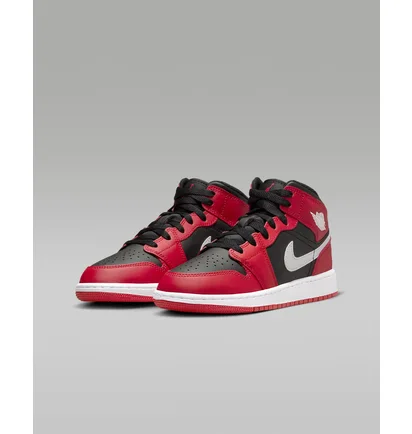 Кроссовки детские Air Jordan 1 Mid Gs Red/Black DQ8423-061
