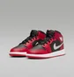 Кроссовки детские Air Jordan 1 Mid Gs Red/Black DQ8423-061