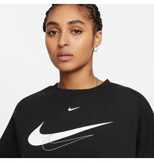 Свитшот женский Nike W Nsw Trend Crew Flc Swoosh Black Dq4506-010
