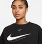 Світшот жіночий Nike W Nsw Trend Crew Flc Swoosh Black Dq4506-010