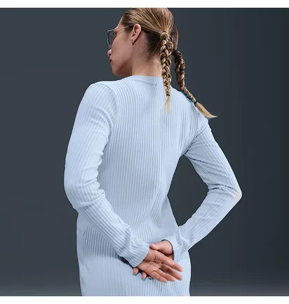 Кофта женская Nike Sportswear Chill Knit WomenS Slim Ribbed Cardigan Light Blue HJ1242-423