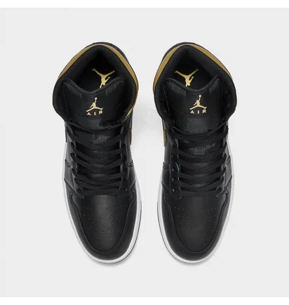 Кросівки чоловічі Air Jordan Retro 1 Mid Casual Shoes Black DQ8426-071