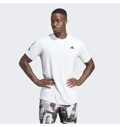 Футболка чоловіча Adidas Club 3-Stripes Tennis Tee White Hs3261