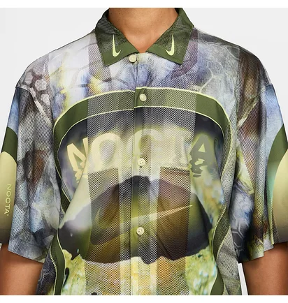 Футболка мужская Nike Nocta Opal MenS Button-Down Short-Sleeve Top Multi FV1939-378