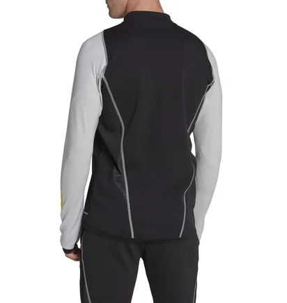 Кофта мужская Adidas Long-Sleeve T-Shirt Tiro23 C Tr Top Black/Grey HU1307
