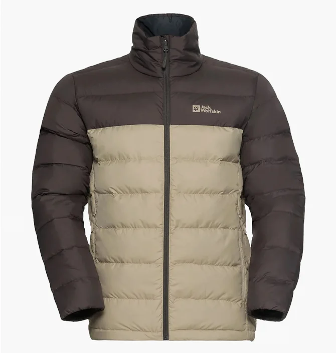 Пуховик чоловічий Jack Wolfskin Ather Down Grey/Beige 1207681-5940