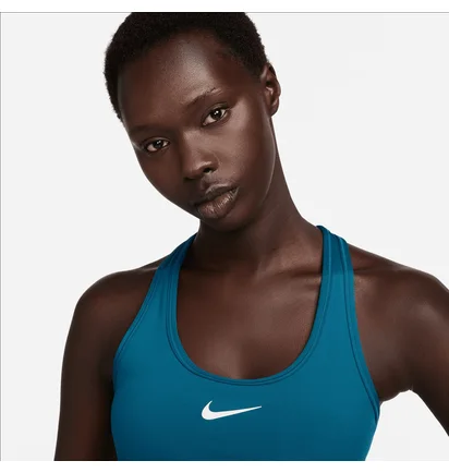 Топ женский Nike Swoosh Medium Support Blue DX6821-457