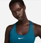 Топ женский Nike Swoosh Medium Support Blue DX6821-457