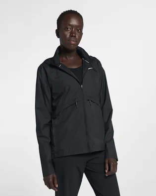 Куртка женская Nike Essential WomenS Packable Running Rain Jacket Black 933466-010