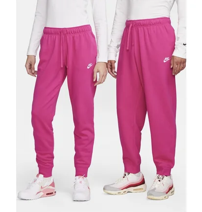 Штани жіночі Nike Sportswear Club Fleece Mid-Rise Joggers Pink DQ5191-615