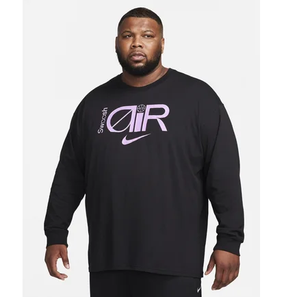 Лонгслив мужской Nike Max90 Long-Sleeve Basketball T-Shirt Black FN0819-010