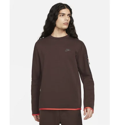 Свитшот мужской Nike Sportswear Tech Fleece Brown CU4505-203