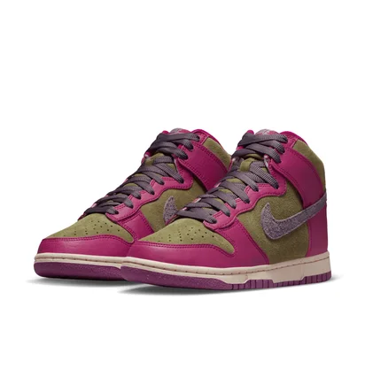 Кроссовки женские Nike Dunk High Green/Pink Fb1273-500