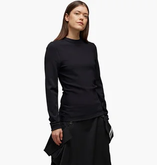 Лонгслів жіночий Adidas Y-3 Fitted 3-Stripes Long Sleeve Knit Black IW0063