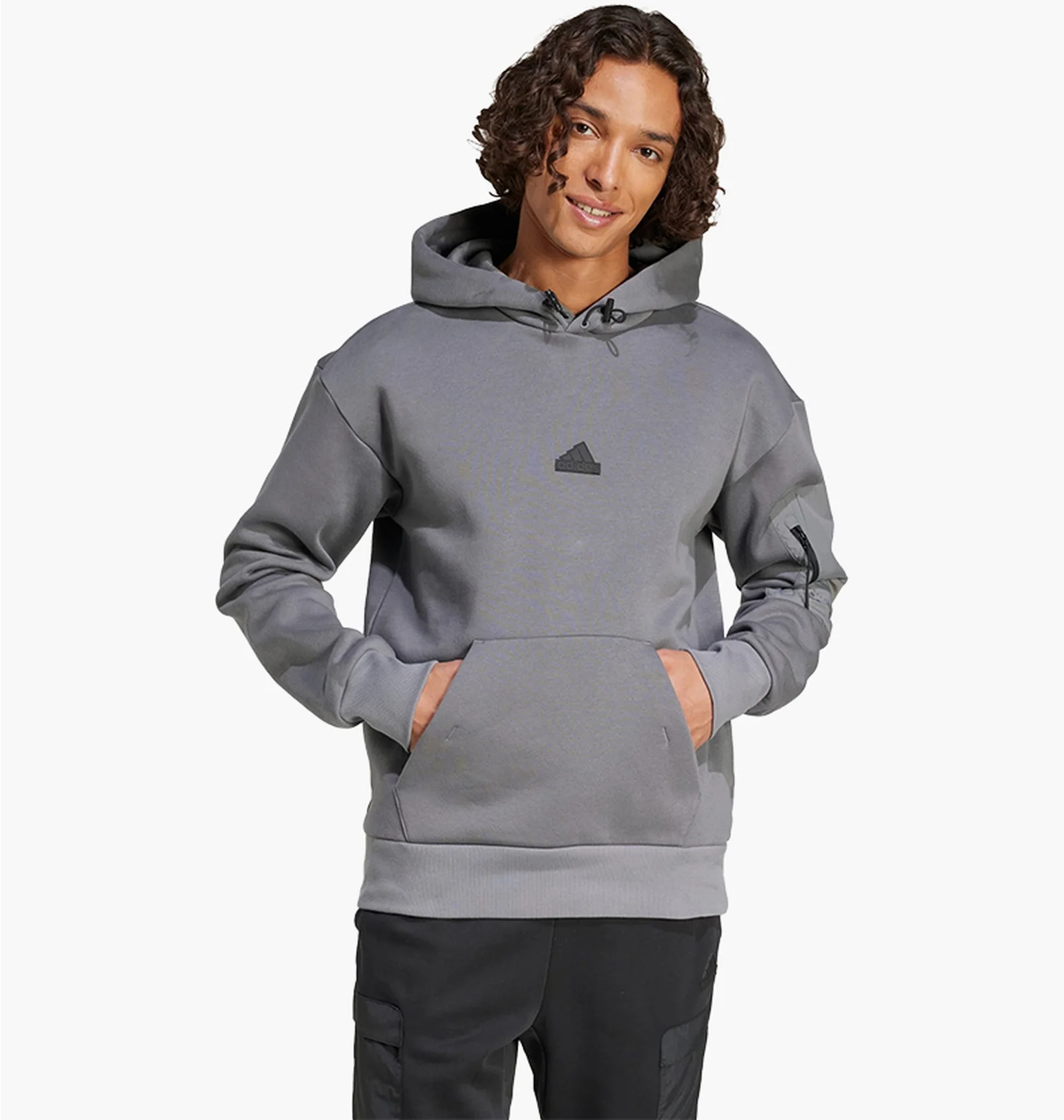 あい ᐉ Худі чоловіче Adidas City Escape Fleece Grey IY1518 - придбати
