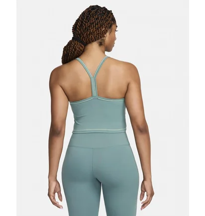 Топ женский Nike One Fitted Dri-Fit Cropped Tank Top Green FN3074-361