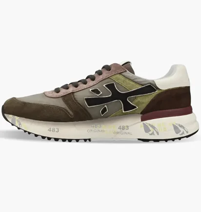Кроссовки мужские Premiata Mick Olive/Brown VAR-7717