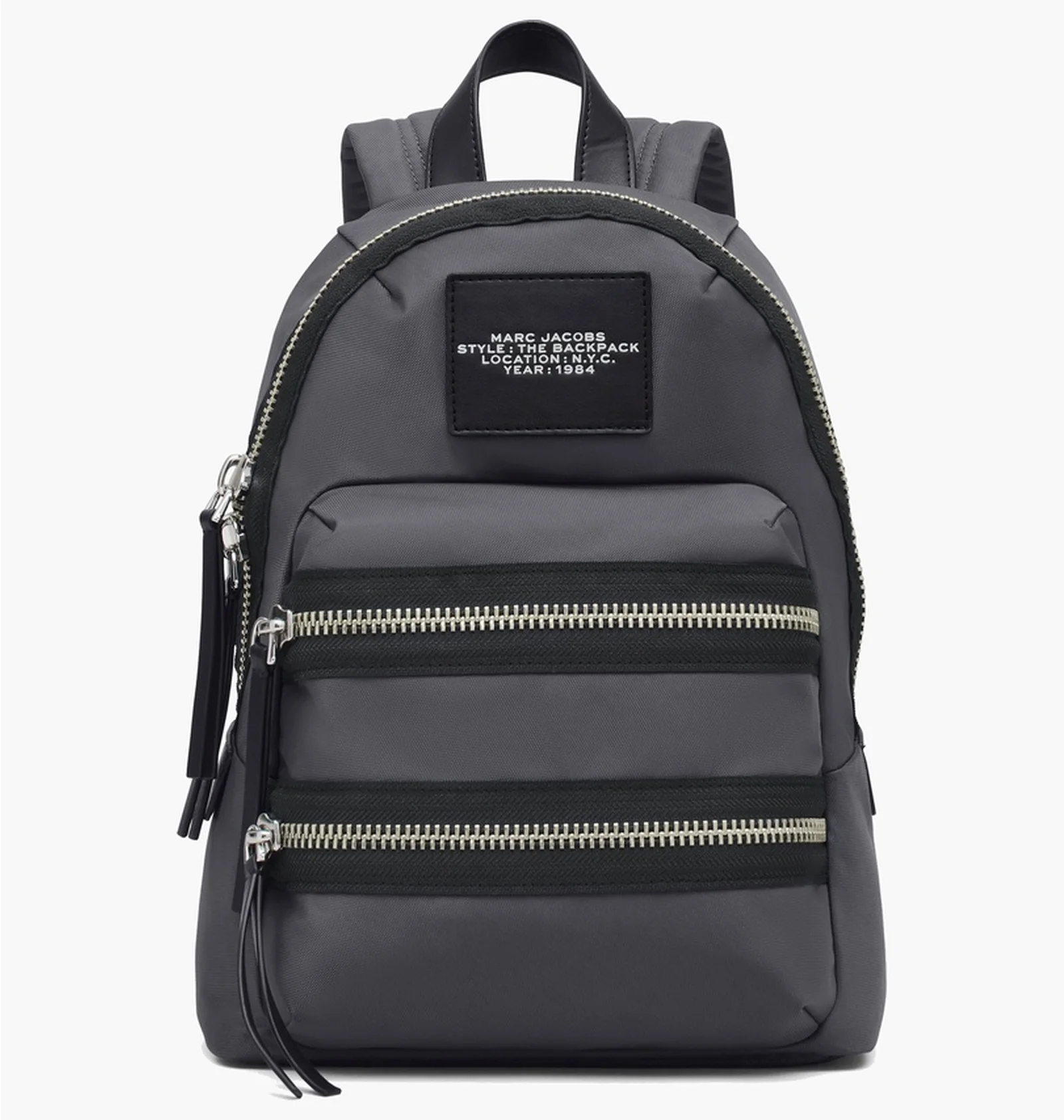ᐉ Рюкзак женский Marc Jacobs The Biker Nylon Medium Backpack Grey
