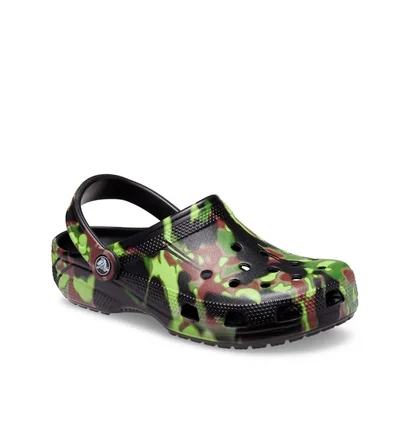 Тапочки унисекс CROCS Classic Spray Camo Clog Black 208261