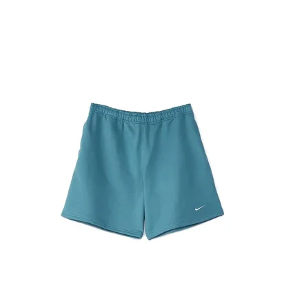 Шорты унисекс Nike Soloswoosh Fleece Shorts Light Blue DV3055-440