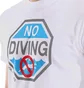 Футболка мужская Arena No Diving Print White 011331-100