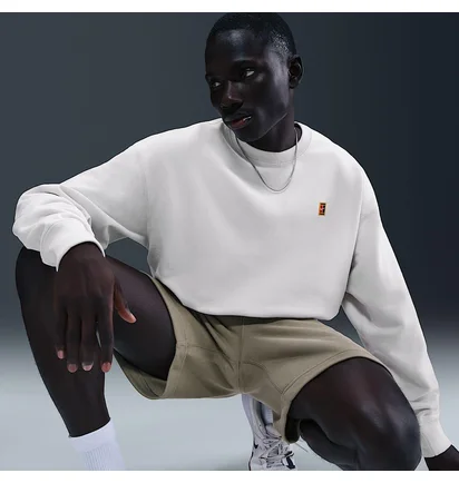 Свитшот мужской Nike Court MenS French Terry Crewneck Top White IQ6556-030