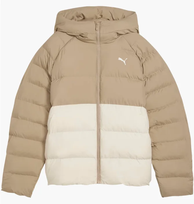 Пуховик женский Puma Mono Beige/White 688385-87