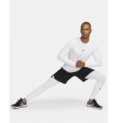 Лонгслів чоловічий Nike Pro Warm Long-Sleeve Top White FB7982-100