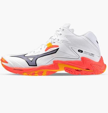Кроссовки унисекс Mizuno Wave Lightning Z8 Mid White V1GA240598