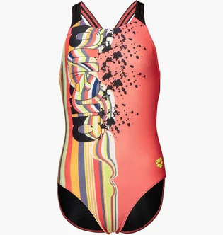 Купальник дитячий Arena Palette Swimsuit Swim Pro Back Peach 007918-350