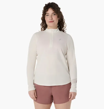 Лонгслив женский Asics Icon 1/2 Zip Beige 2012D175-100