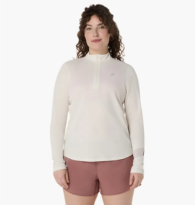 Лонгслив женский Asics Icon 1/2 Zip Beige 2012D175-100