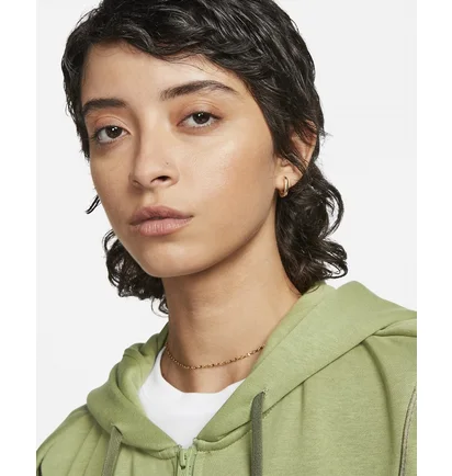 Толстовка жіноча Nike Air Shine Full-Zip Fleece Hoodie Olive Dq6579-334