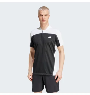 Футболка чоловіча Adidas Tennis Heat.Rdy Pro Freelift Henley Polo Shirt Black/White IS8970