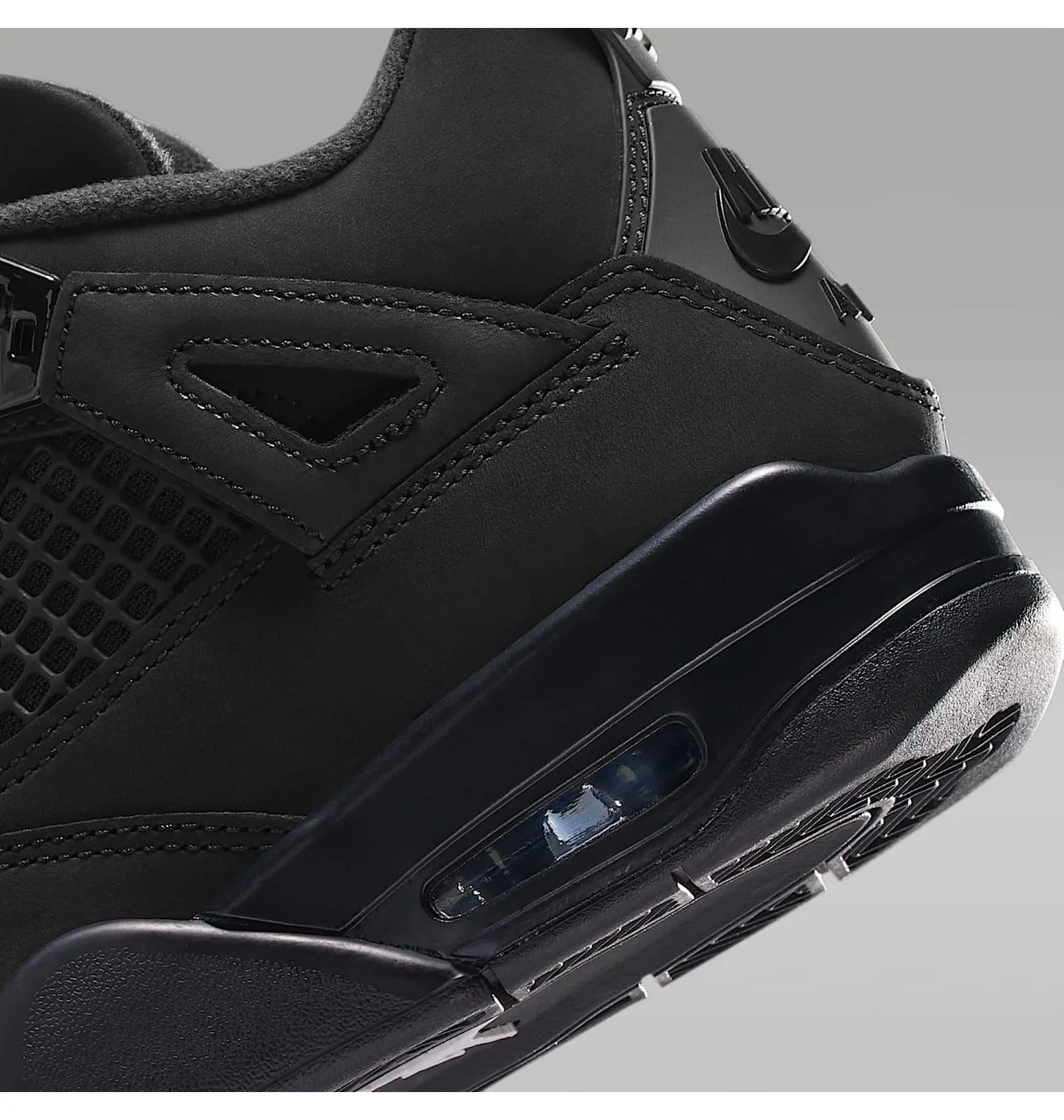 ᐉ Кросівки дитячі Air Jordan 4 Retro Black Cat (2025) (Gs) Black