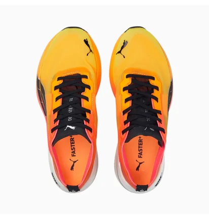 Кроссовки унисекс Puma Deviate Nitro Elite Fireglow Running Shoes Yellow 377603-01