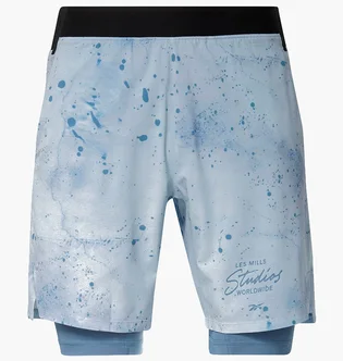 Шорти чоловічі Reebok Lm Strength 2In1 Shorts Light Blue HD4162